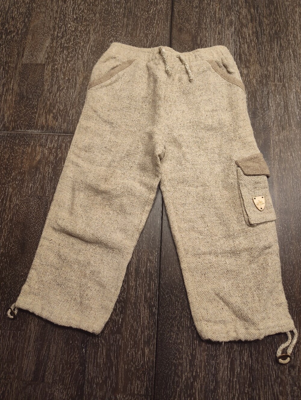 Charabia Kids Beige Wool Blend Pants Size 2